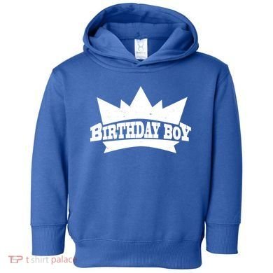 Birthday Boy Crown Classic Logo Toddler Hoodie
