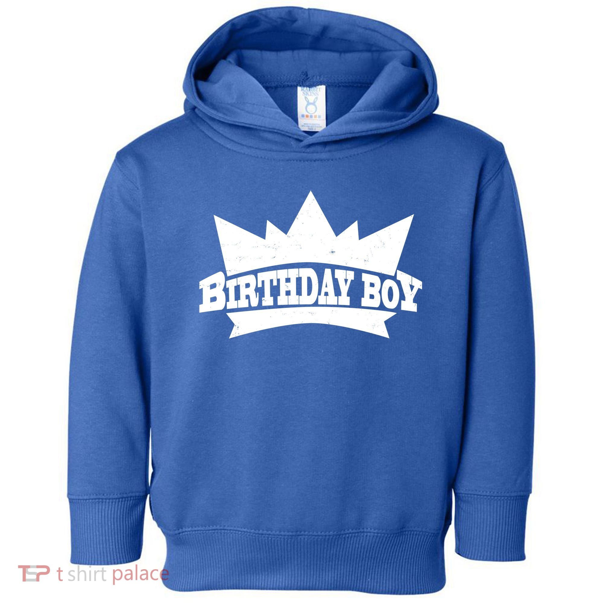 Birthday Boy Crown Classic Logo Toddler Hoodie