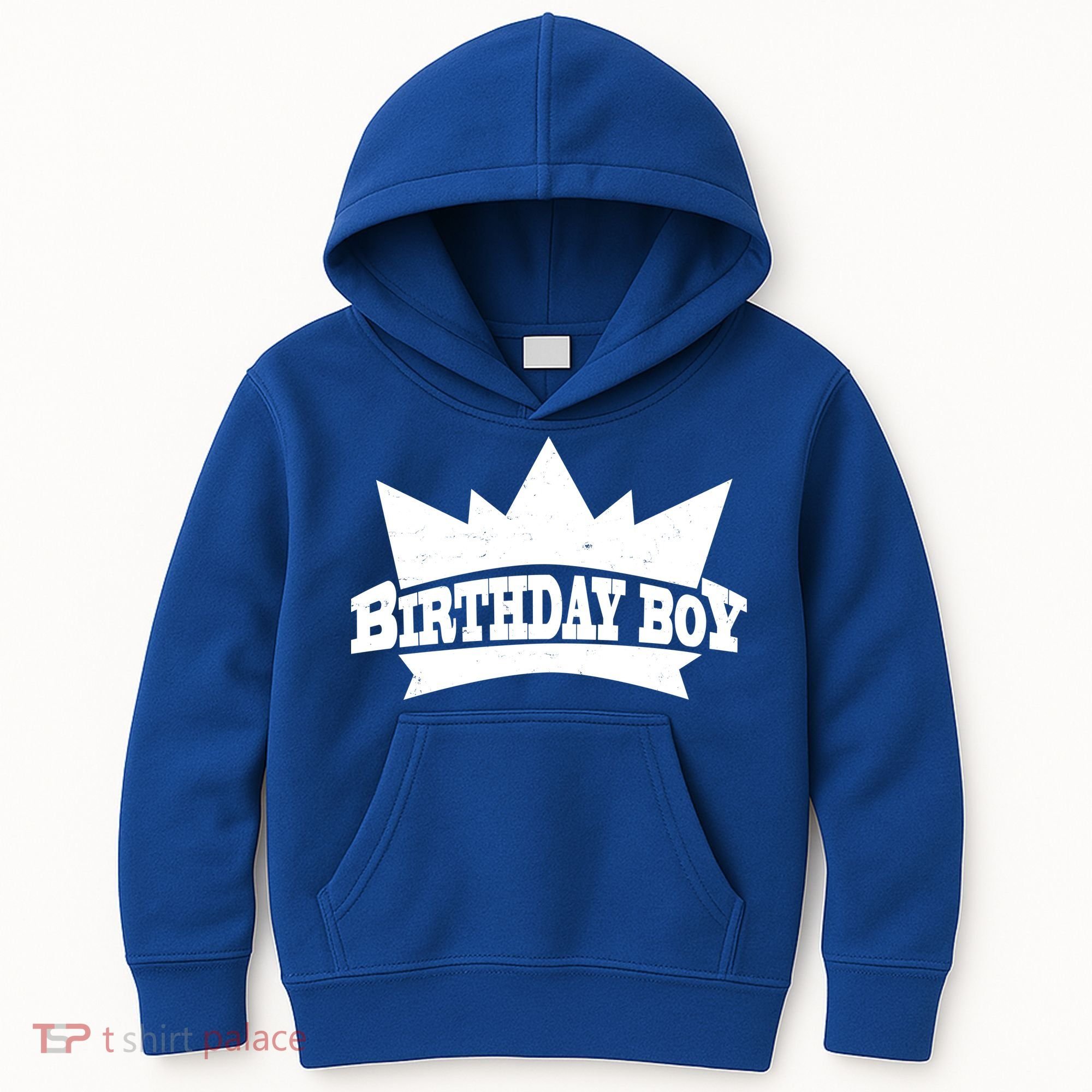 Birthday Boy Crown Classic Logo Kids Hoodie