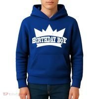 Birthday Boy Crown Classic Logo Kids Hoodie thumb 4