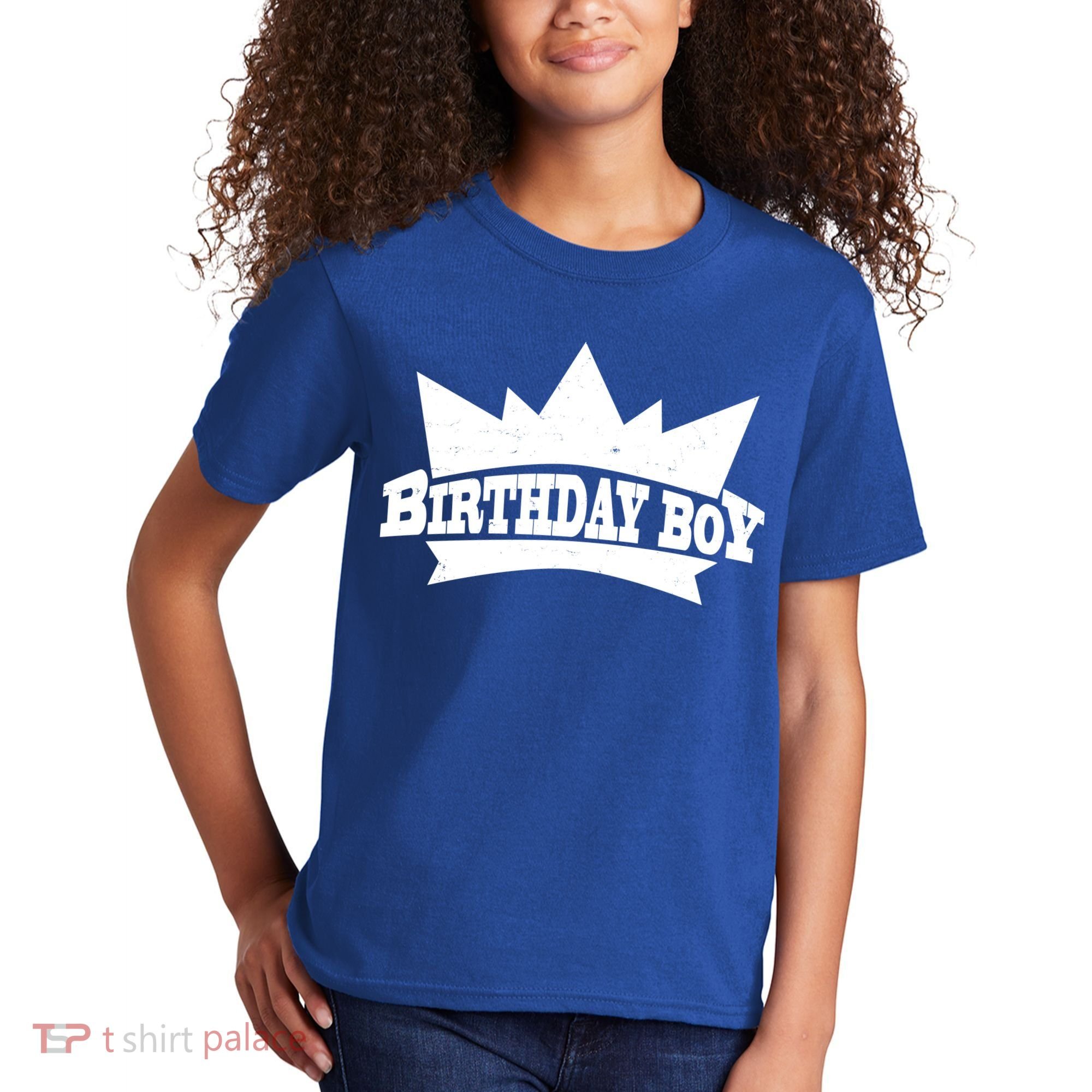 Birthday Boy Crown Classic Logo Kids T-Shirt