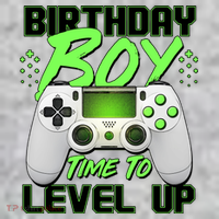 Birthday Boy Time To Level Up Video Gamer The Baniff Cuffed Pom Beanie thumb 2