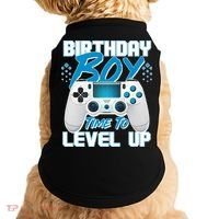 Birthday Boy Time To Level Up Video Gamer Doggie Tank thumb 0