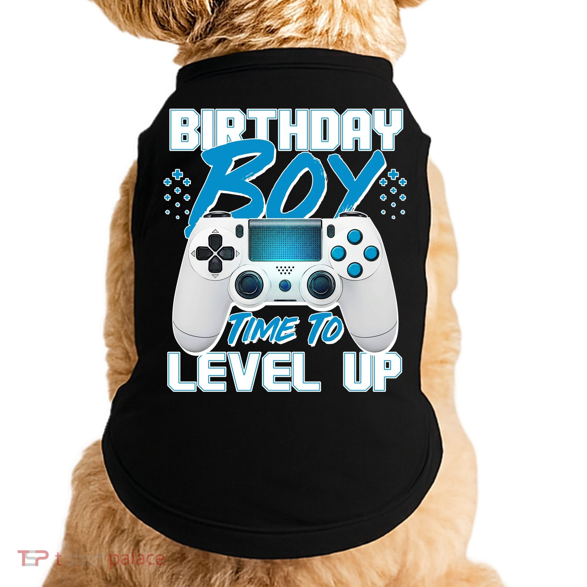 Birthday Boy Time To Level Up Video Gamer Doggie Tank