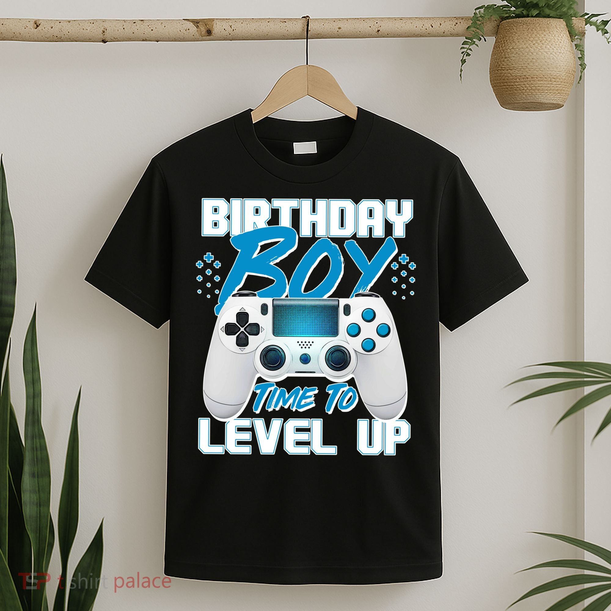 Birthday Boy Time To Level Up Video Gamer T-Shirt
