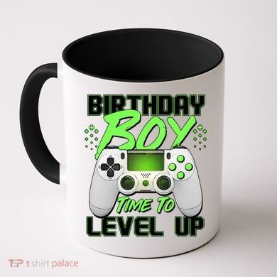 Birthday Boy Time To Level Up Video Gamer Coffee Mug