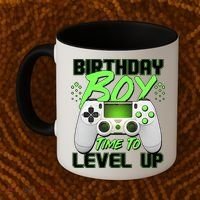 Birthday Boy Time To Level Up Video Gamer Coffee Mug thumb 2