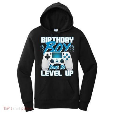 Birthday Boy Time To Level Up Video Gamer Women's Hoodie