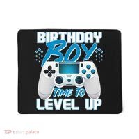 Birthday Boy Time To Level Up Video Gamer Mousepad thumb 0