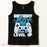 Birthday Boy Time To Level Up Video Gamer Tank Top thumb 2