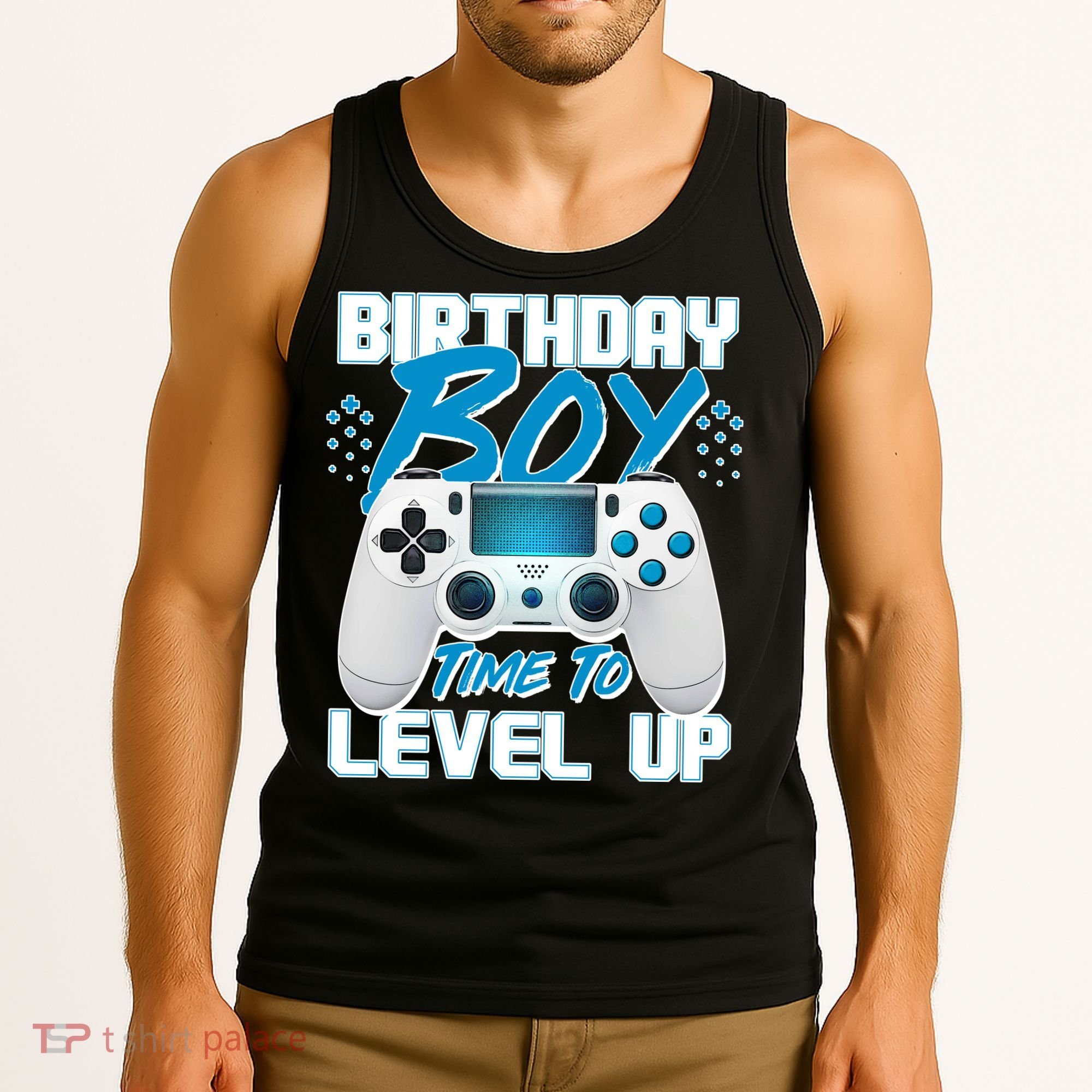 Birthday Boy Time To Level Up Video Gamer Tank Top