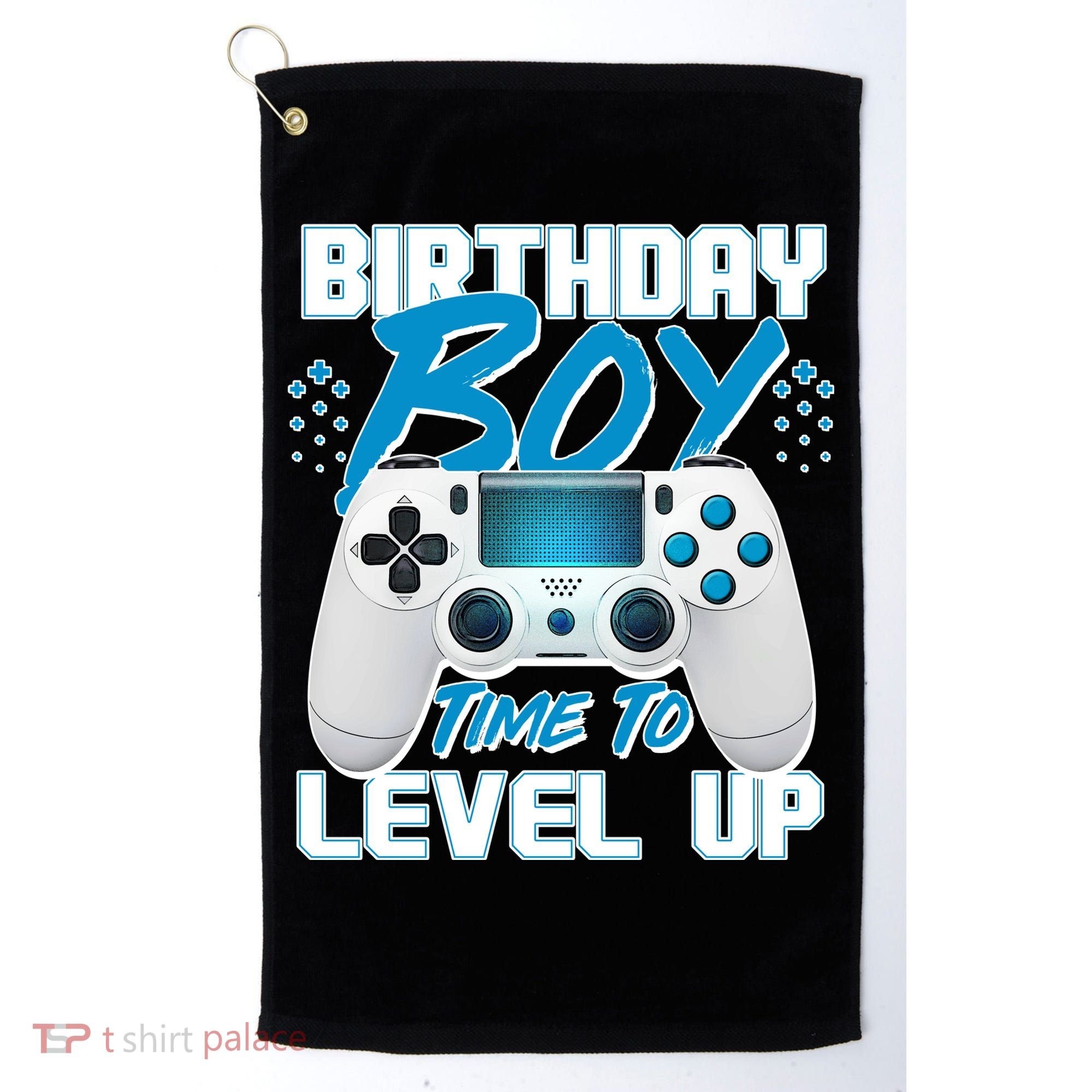 Birthday Boy Time To Level Up Video Gamer Golf Towel