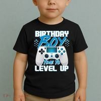 Birthday Boy Time To Level Up Video Gamer Toddler T-Shirt thumb 2