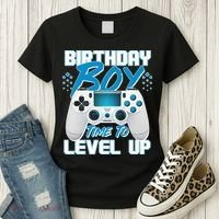 Birthday Boy Time To Level Up Video Gamer Women's T-Shirt thumb 3