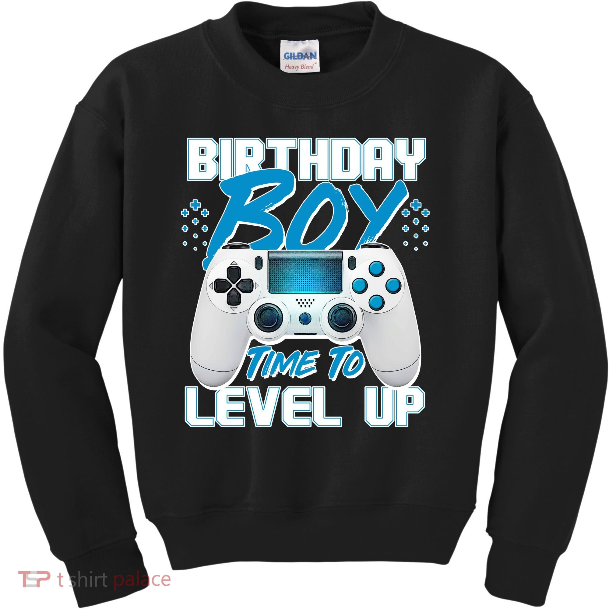 Birthday Boy Time To Level Up Video Gamer Kids Sweatshirt