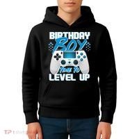 Birthday Boy Time To Level Up Video Gamer Kids Hoodie thumb 4
