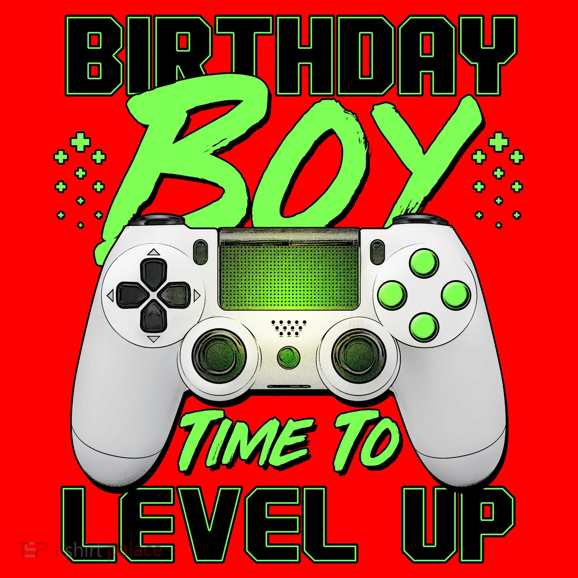 Birthday Boy Time To Level Up Video Gamer Santa Hat