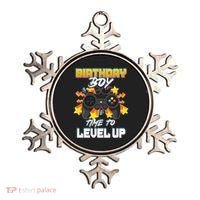 Birthday Boy Time to Level Up Video Gamer Cute Funny Ornament thumb 0