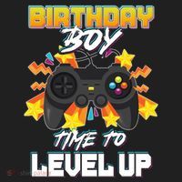 Birthday Boy Time to Level Up Video Gamer Cute Funny Hat thumb 2
