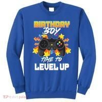 Birthday Boy Time to Level Up Video Gamer Cute Funny Sweatshirt thumb 0