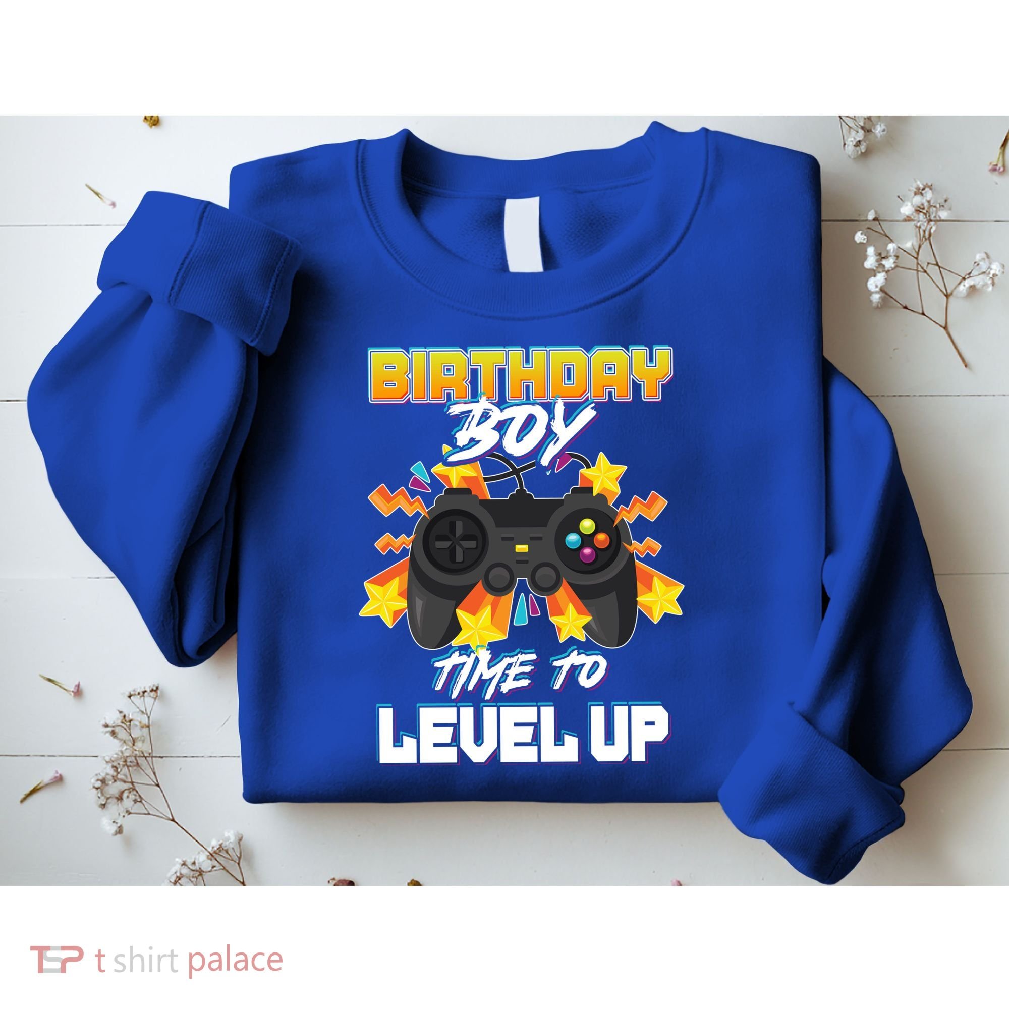 Birthday Boy Time to Level Up Video Gamer Cute Funny Sweatshirt
