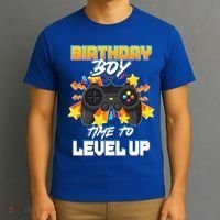 Birthday Boy Time to Level Up Video Gamer Cute Funny T-Shirt thumb 3