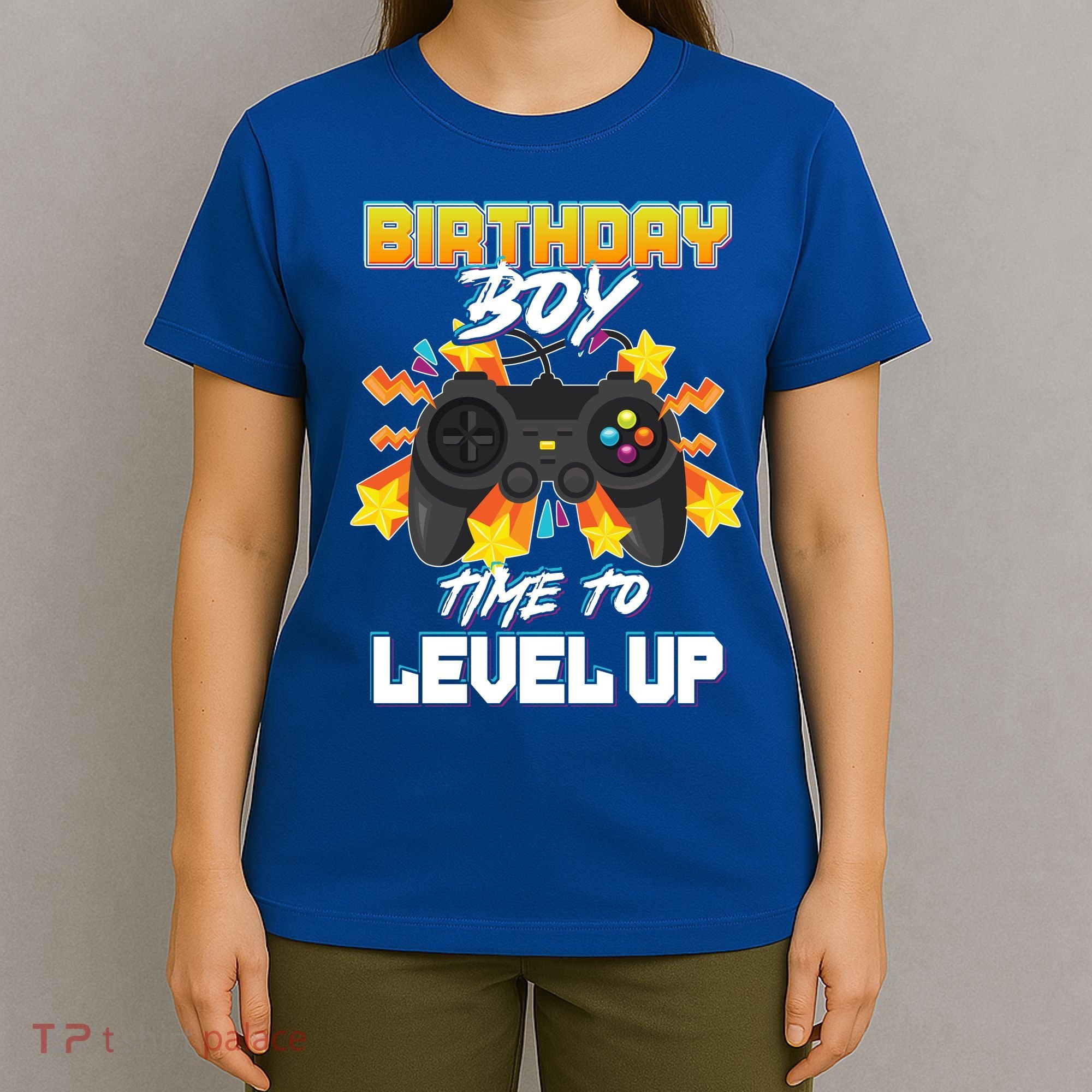 Birthday Boy Time to Level Up Video Gamer Cute Funny T-Shirt