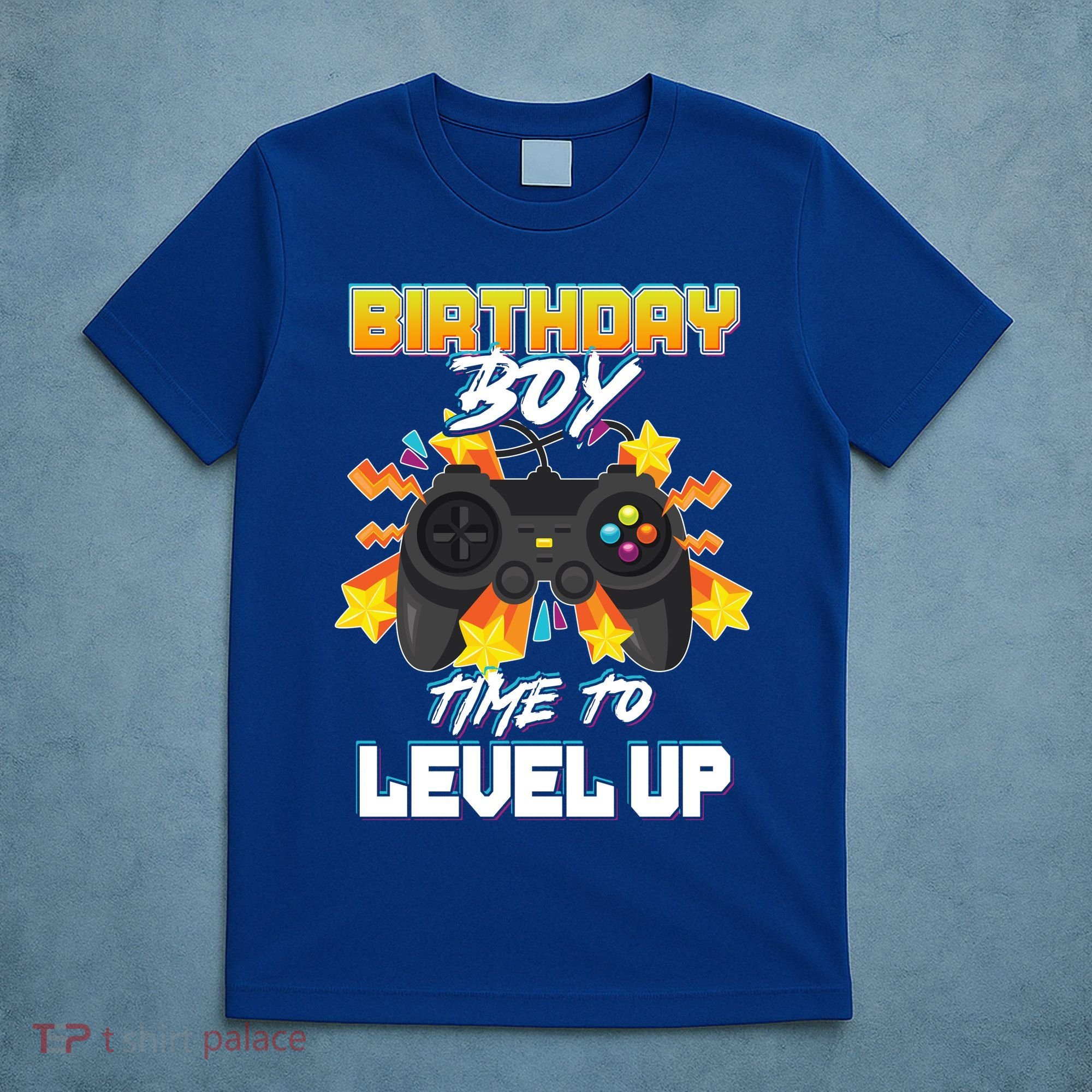 Birthday Boy Time to Level Up Video Gamer Cute Funny T-Shirt