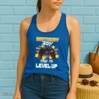 Birthday Boy Time to Level Up Video Gamer Cute Funny Women's Tank Top thumb 2