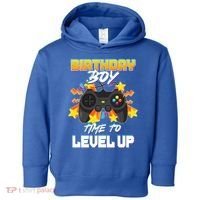 Birthday Boy Time to Level Up Video Gamer Cute Funny Toddler Hoodie thumb 0