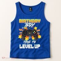 Birthday Boy Time to Level Up Video Gamer Cute Funny Tank Top thumb 2