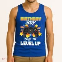 Birthday Boy Time to Level Up Video Gamer Cute Funny Tank Top thumb 3