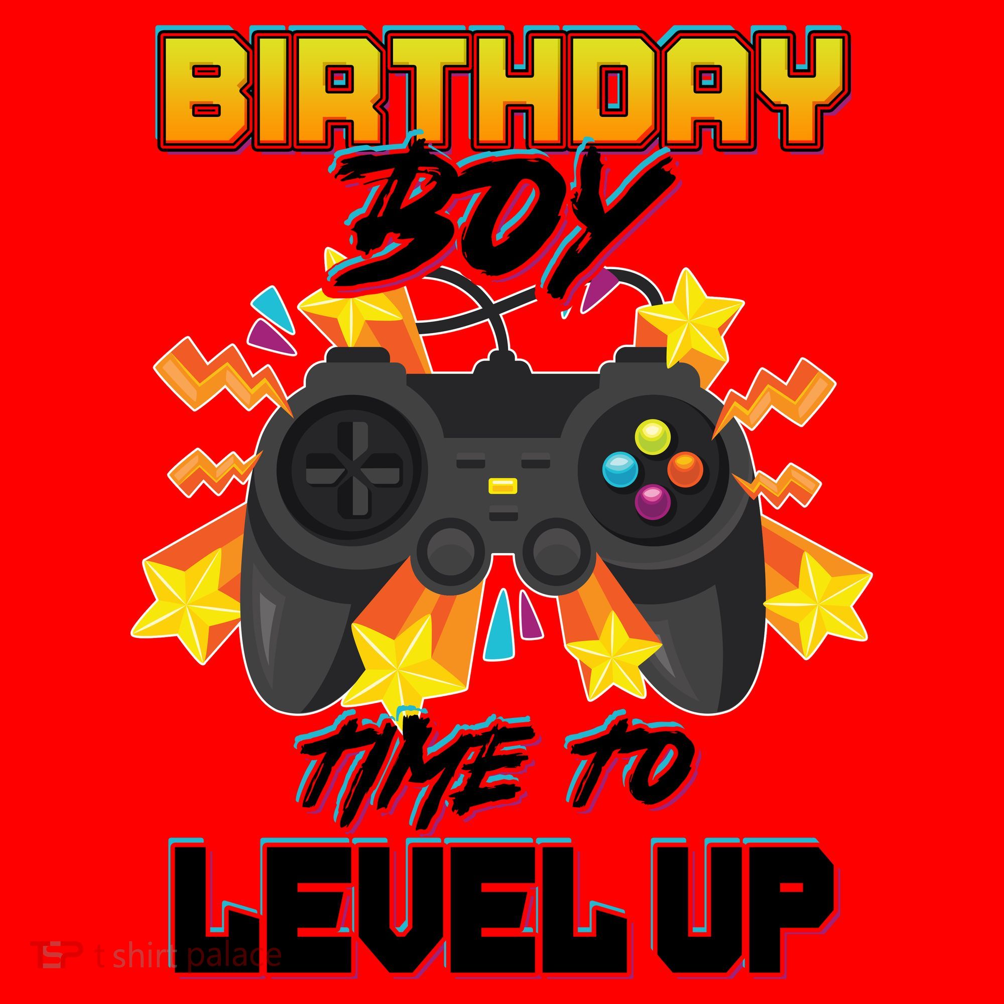 Birthday Boy Time to Level Up Video Gamer Cute Funny Santa Hat