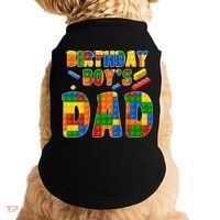 Birthday Boy's Dad Building Blocks Doggie Tank thumb 0