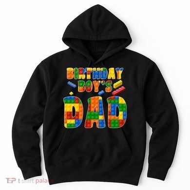 Birthday Boy's Dad Building Blocks Hoodie