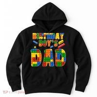 Birthday Boy's Dad Building Blocks Hoodie thumb 0