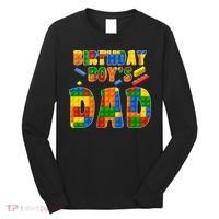 Birthday Boy's Dad Building Blocks Long Sleeve Shirt thumb 0