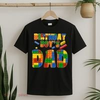 Birthday Boy's Dad Building Blocks T-Shirt thumb 2