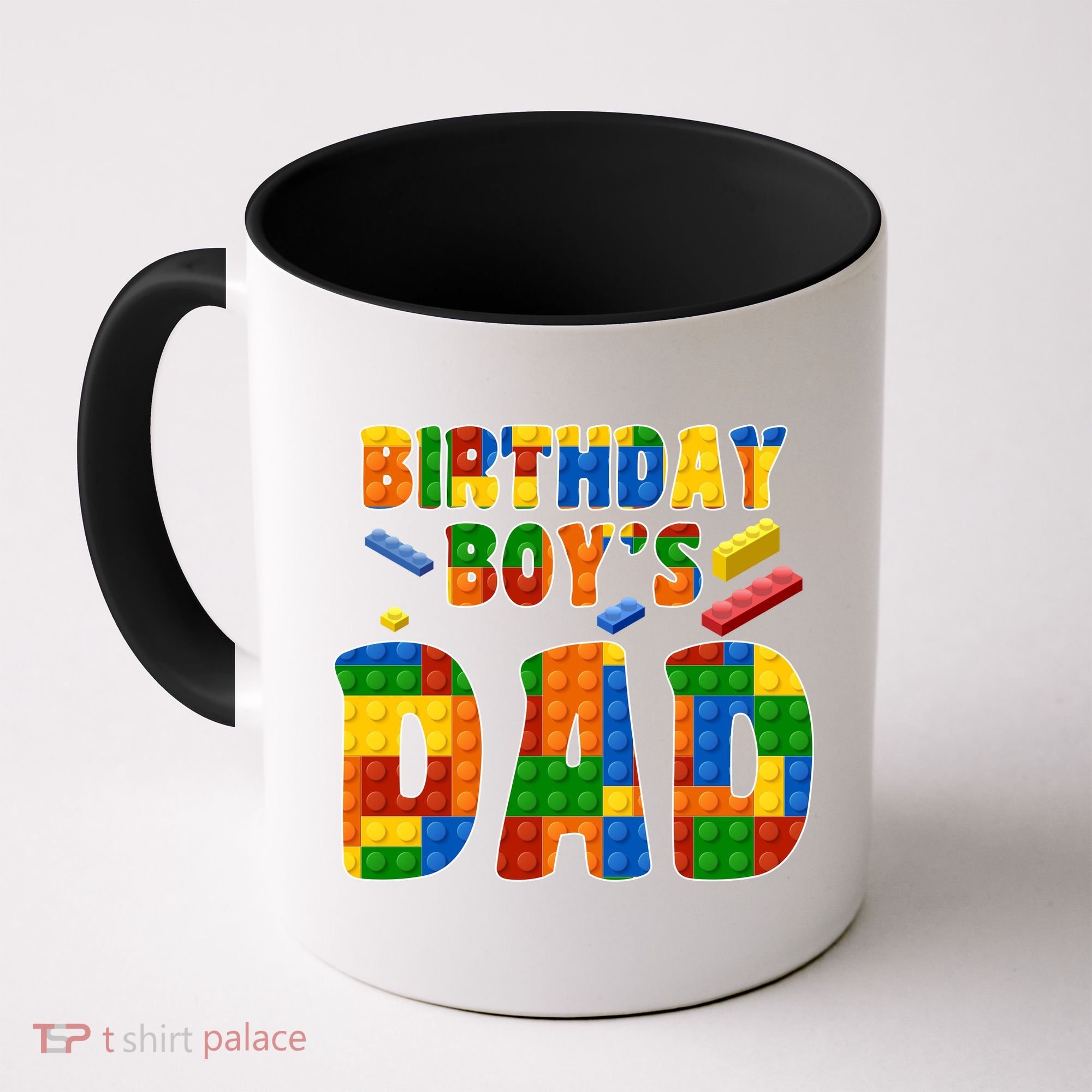 Birthday Boy's Dad Building Blocks Coffee Mug