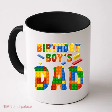 Birthday Boy's Dad Building Blocks Coffee Mug