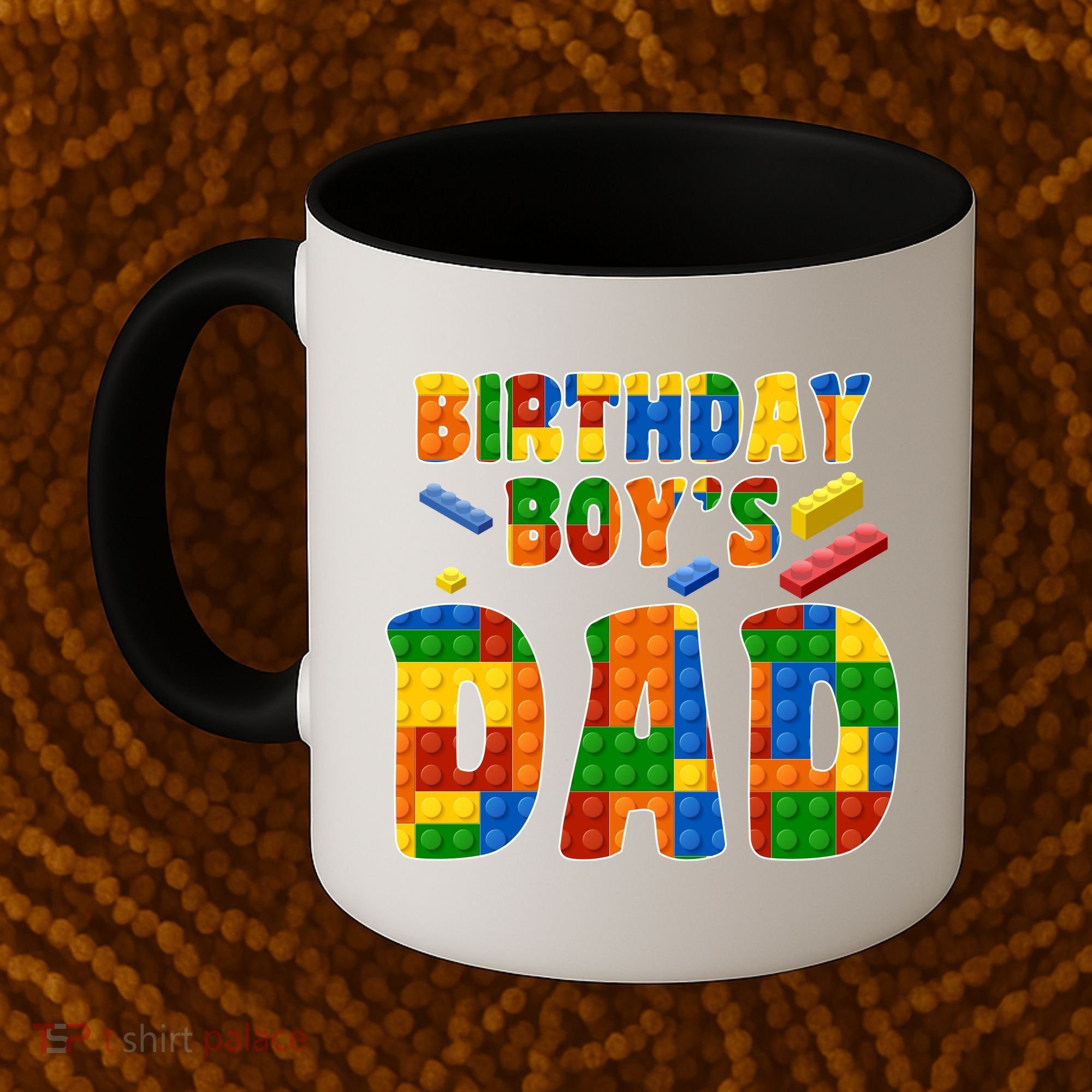 Birthday Boy's Dad Building Blocks Coffee Mug