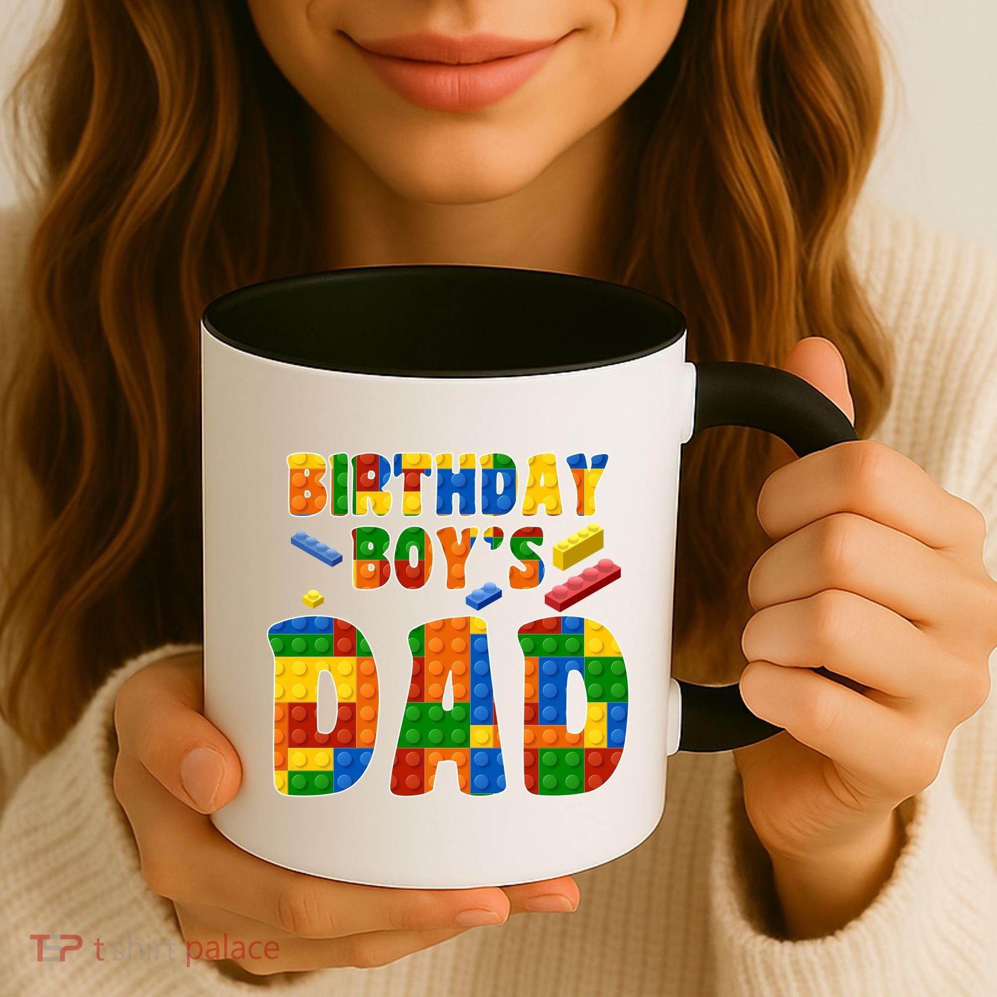 Birthday Boy's Dad Building Blocks Coffee Mug