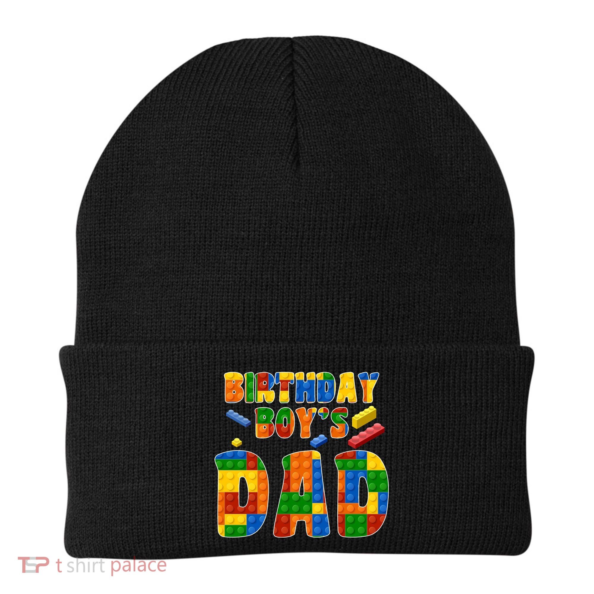 Birthday Boy's Dad Building Blocks Beanie