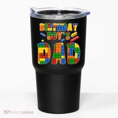 Birthday Boy's Dad Building Blocks Tumbler