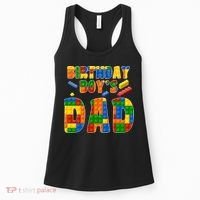 Birthday Boy's Dad Building Blocks Women's Tank Top thumb 0