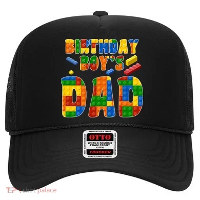 Birthday Boy's Dad Building Blocks Hat