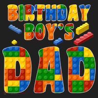 Birthday Boy's Dad Building Blocks Golf Towel thumb 3