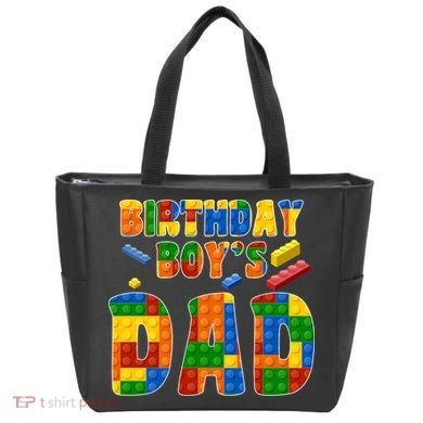 Birthday Boy's Dad Building Blocks Tote Bag
