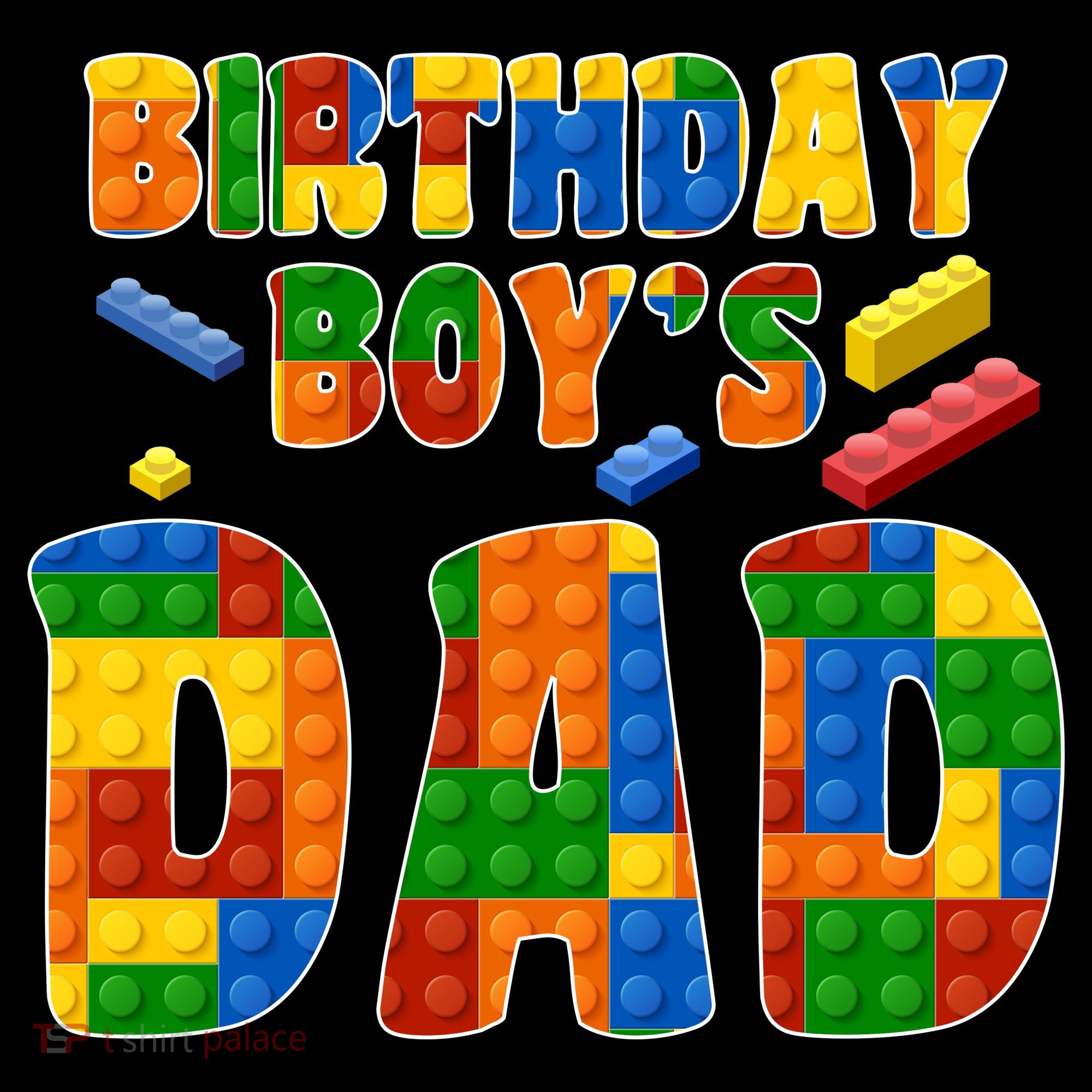 Birthday Boy's Dad Building Blocks Tote Bag