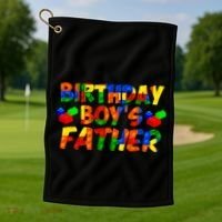 Birthday Boys Father Golf Towel thumb 1
